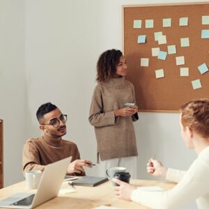 Professional training in communication techniques adapted to modern professional environments